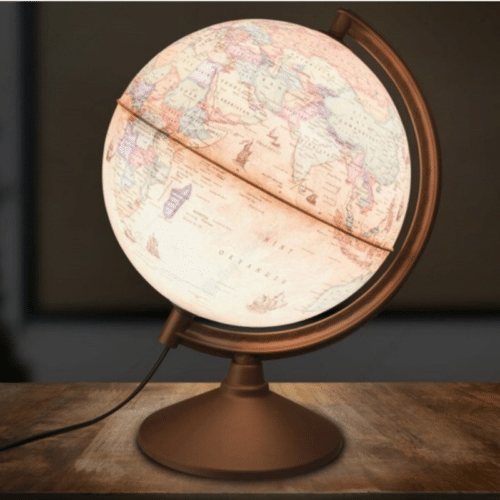 Globe Terrestre Vintage Lumineux