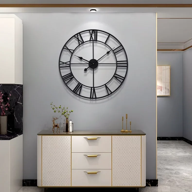 Grande horloge industrielle vintage – Image 6