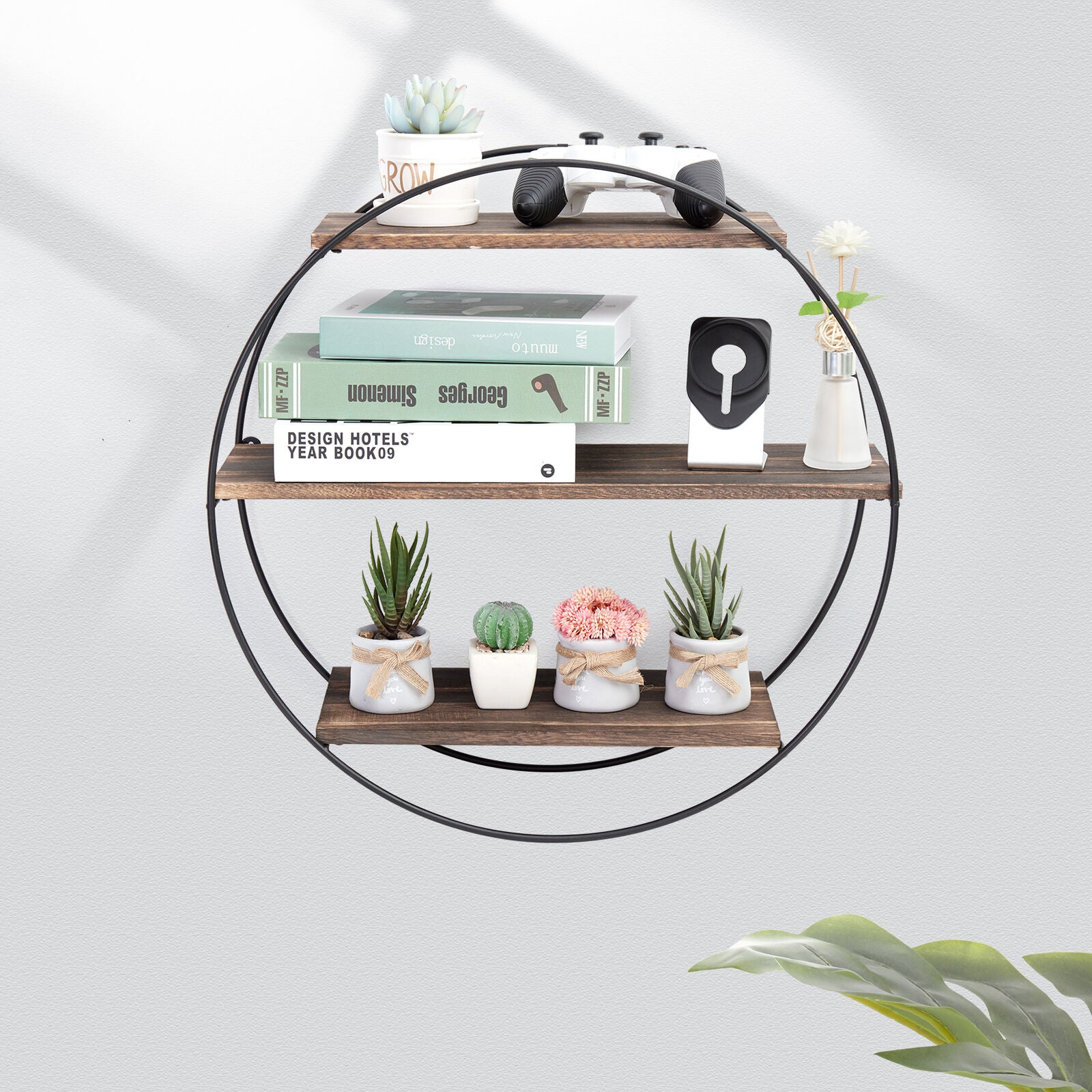 Étagère murale ronde industrielle – Image 5