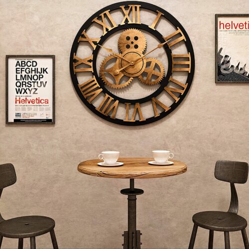 Horloge industrielle rouage
