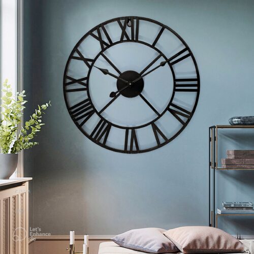 Horloge murale industrielle 60 cm