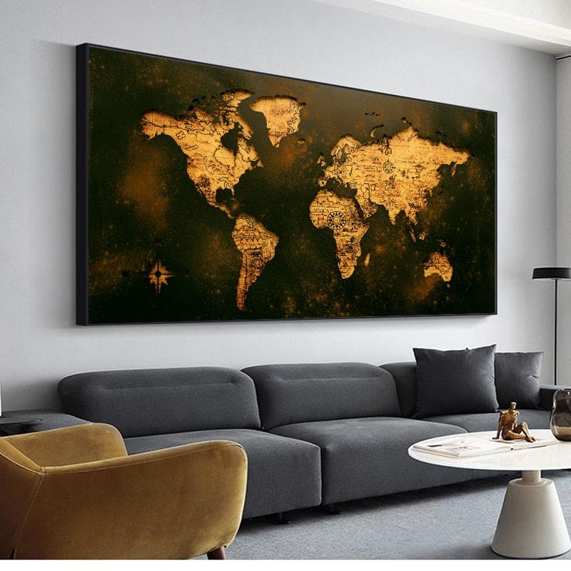 tableau industriel carte du monde