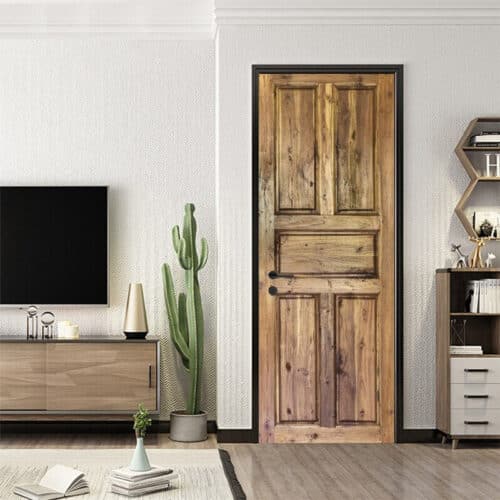 Papier peint industriel porte