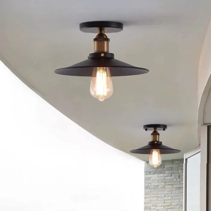 Suspension Industrielle Noir Mat