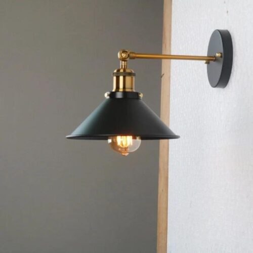 Applique Murale Industrielle En Acier