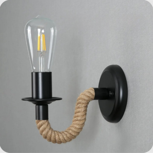 Applique Murale Industrielle Cordage